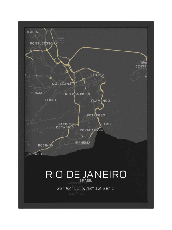 Quadro Horizontes de Rio de Janeiro - Personalizado A3 Vertical