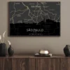 Quadro Horizontes de São Paulo - Personalizado A3 Horizontal