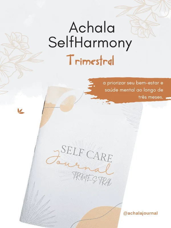 Planner Achala SelfHarmony - Insert Selfcare Trimestral