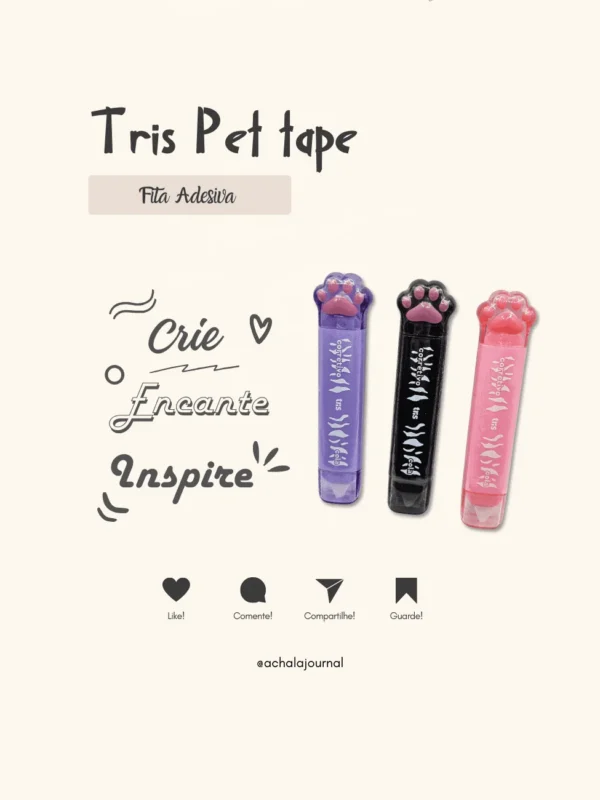 Tris Pet Tape: 2 em 1