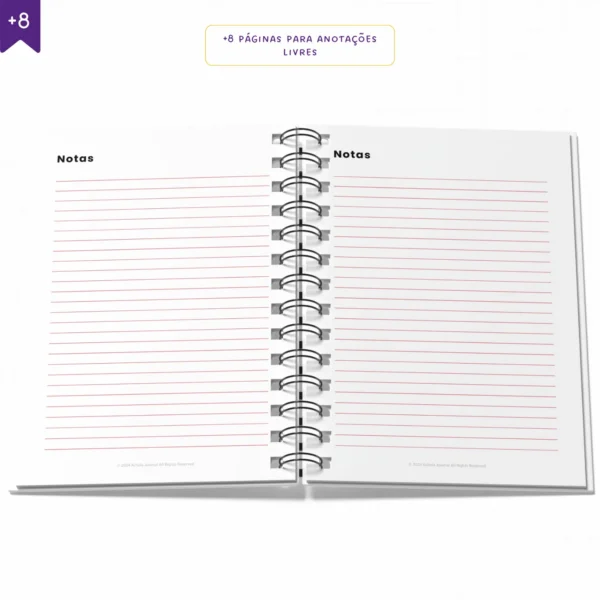 Agenda Planner Diário 2025 Chevron Vibes | Anual Datado - Papelaria Achala