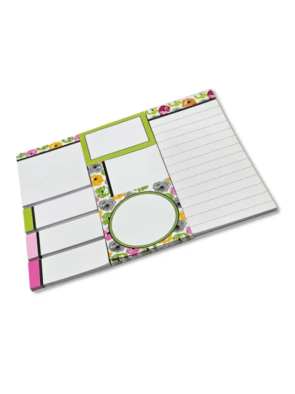 Bloco de Anotações Primavera - Kit post-it