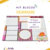 Bloco de Anotações Primavera - Kit post-it