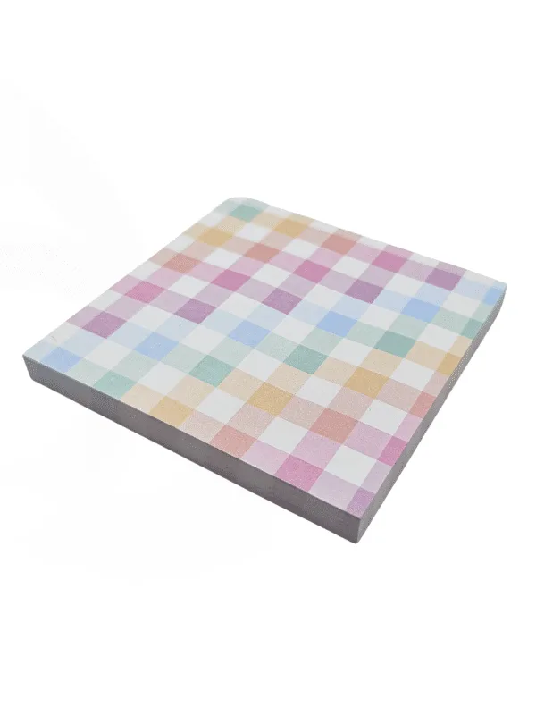 SoftTones Gingham Bloco Adesivo
