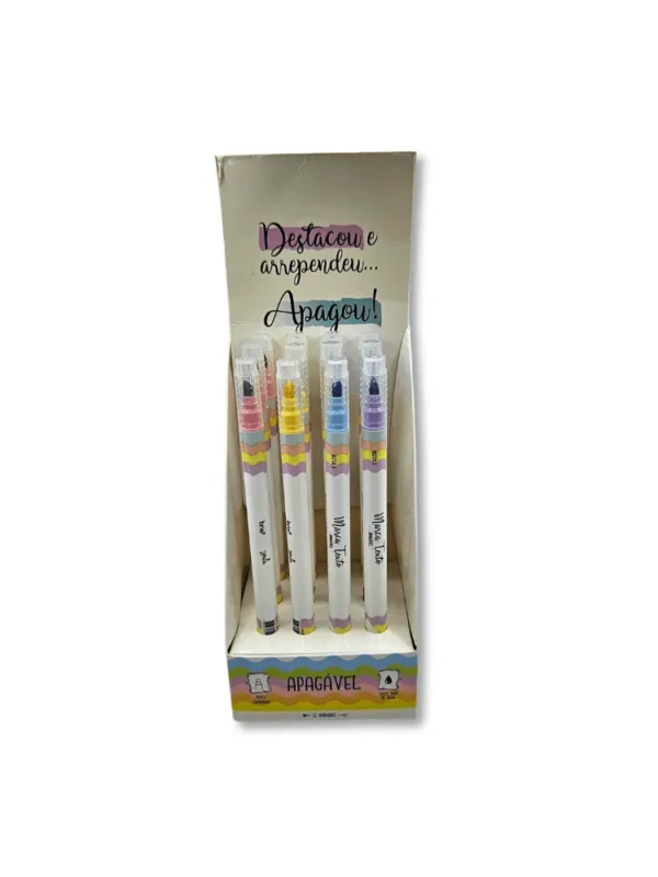 Marca Texto BRW Apagável Kit