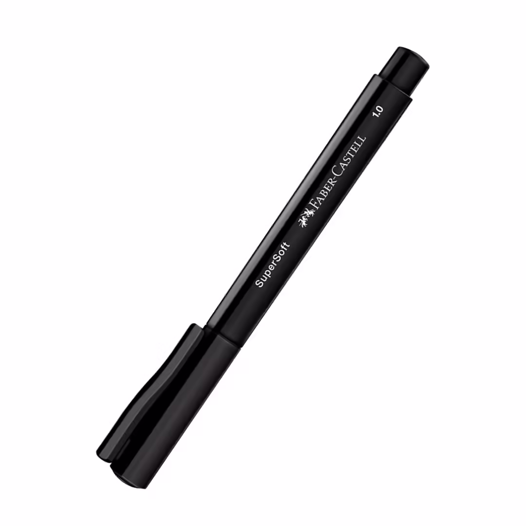 Caneta SuperSoft Pen 1.0mm - Faber Castell Ponta Média
