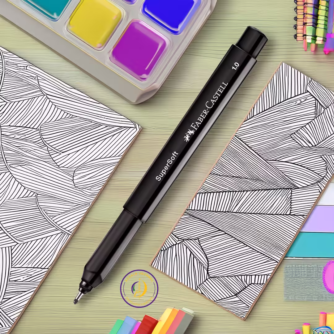 Caneta SuperSoft Pen 1.0mm - Faber Castell Ponta Média