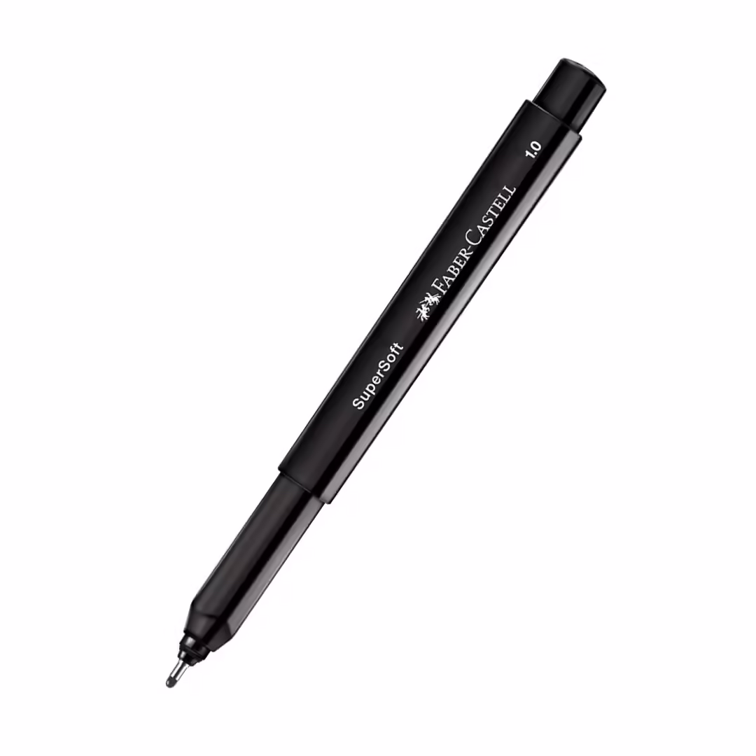 Caneta SuperSoft Pen 1.0mm - Faber Castell Ponta Média