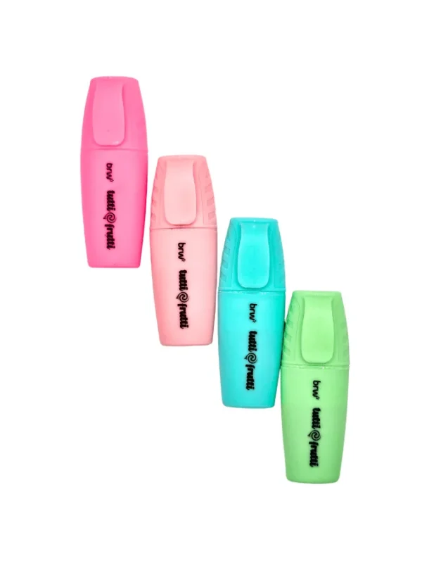 Mini Marca Texto Com Cheiro 4 Cores Tutti-Frutti BRW