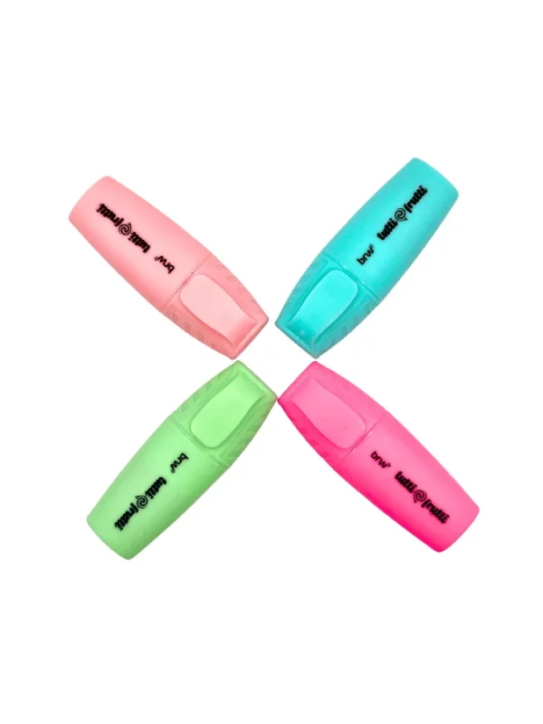Mini Marca Texto Com Cheiro 4 Cores Tutti-Frutti BRW