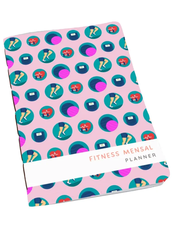 Kit Achala Planner Fitness Shape & Shine - 3 Inserts por 2 Miolo Colorido