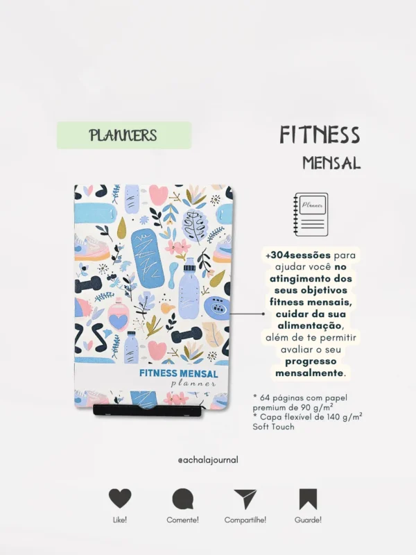 Kit Achala Planner Fitness - 3 Inserts por 2
