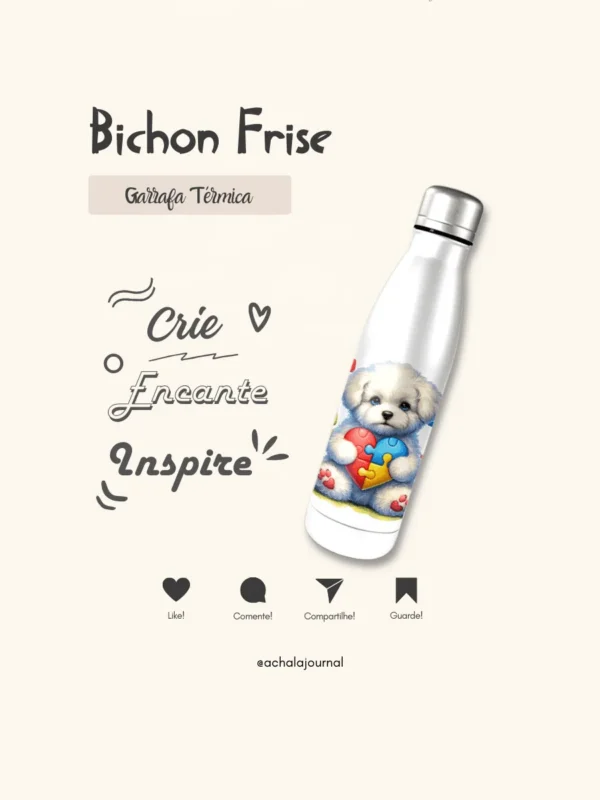 Garrafa Elo Autista Bichon Frise Bliss