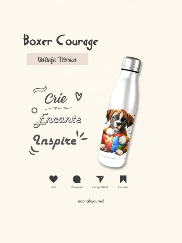 Garrafa Elo Autista Boxer Courage