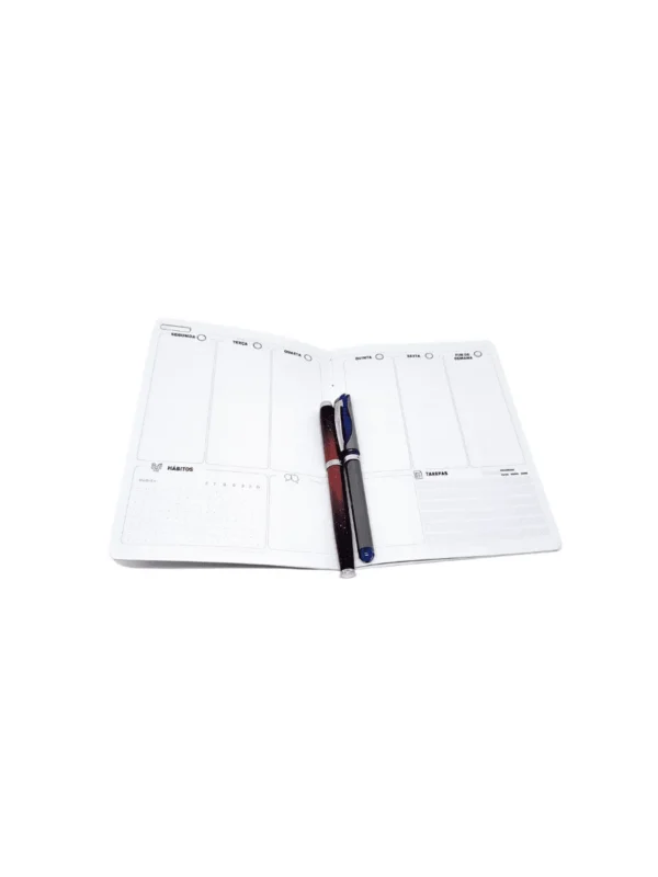 Planner Achala Journey Xadrez - Insert Semanal Premium Não Datado