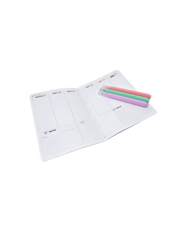 Planner Achala Journey Xadrez - Insert Semanal Premium Não Datado