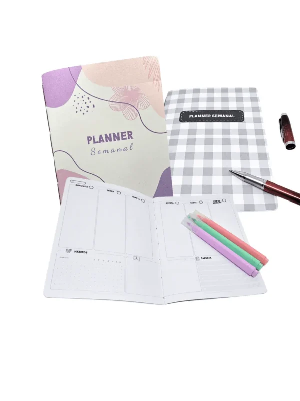 Planner Achala Journey Xadrez - Insert Semanal Premium Não Datado