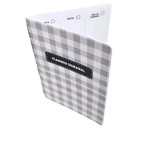 Planner Achala Journey Xadrez - Insert Semanal Premium Não Datado
