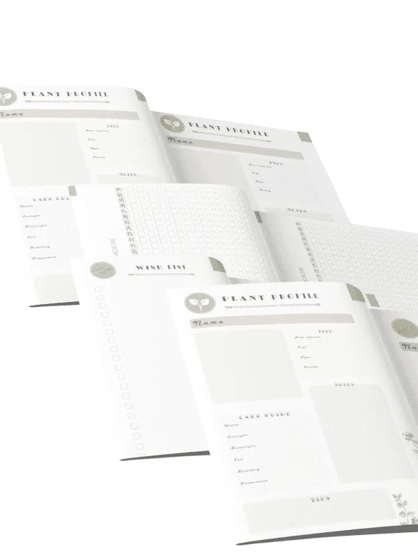 Planner Achala Flora - Insert Plantas CareTracker