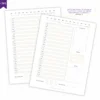 Refil Planner Não Datado Permanente Journey Diário para 1 ano Refil 8 furos 90g 1 - Agendas Achala Journal