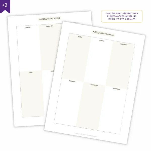 Refil Planner Não Datado Permanente Journey Diário para 1 ano Refil 8 furos 90g 1 - Agendas Achala Journal