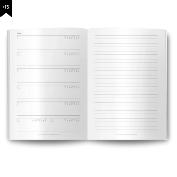 Lumine Planner Semanal Compacta Agenda Permanente Não Datado Tipo Midori Verde