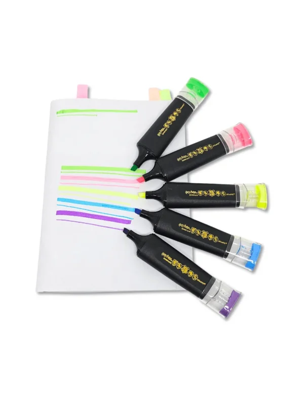 Harry potter kit de 6 marcadores de texto