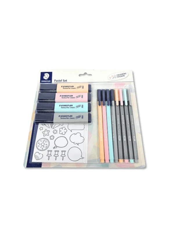 Combo Sketchbook Copta Encanto Noturno 90g + Kit Staedtler