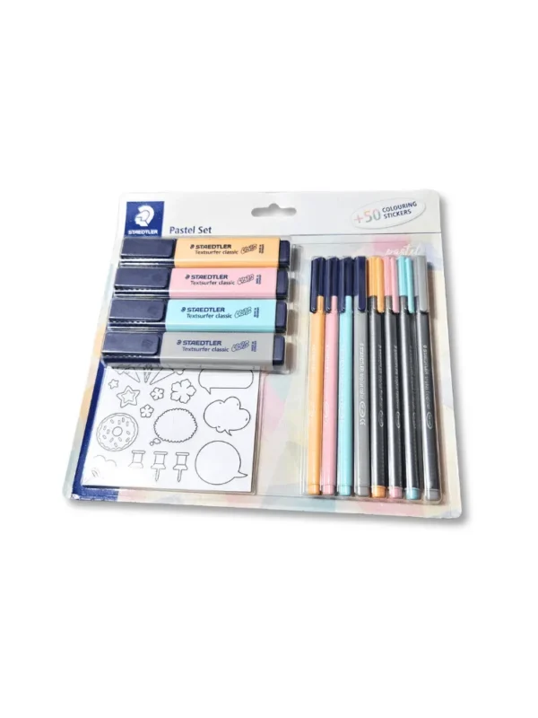 Combo Sketchbook Copta Encanto Noturno 90g + Kit Staedtler