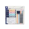 Combo Sketchbook Copta Encanto Noturno 90g + Kit Staedtler