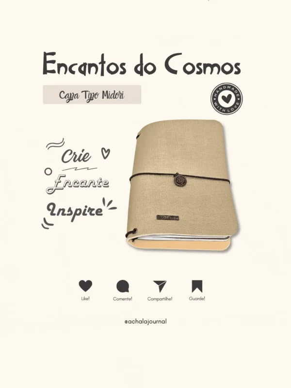 Capa Planner Achala Encantos do Cosmos - Tipo Midori