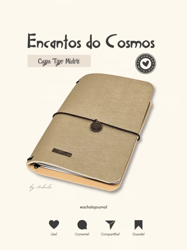 Capa Planner Achala Encantos do Cosmos - Tipo Midori