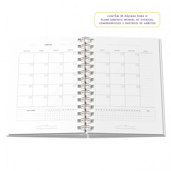 Planner 2025 Anual Datado Journey Noite Celestial - Paper 90g