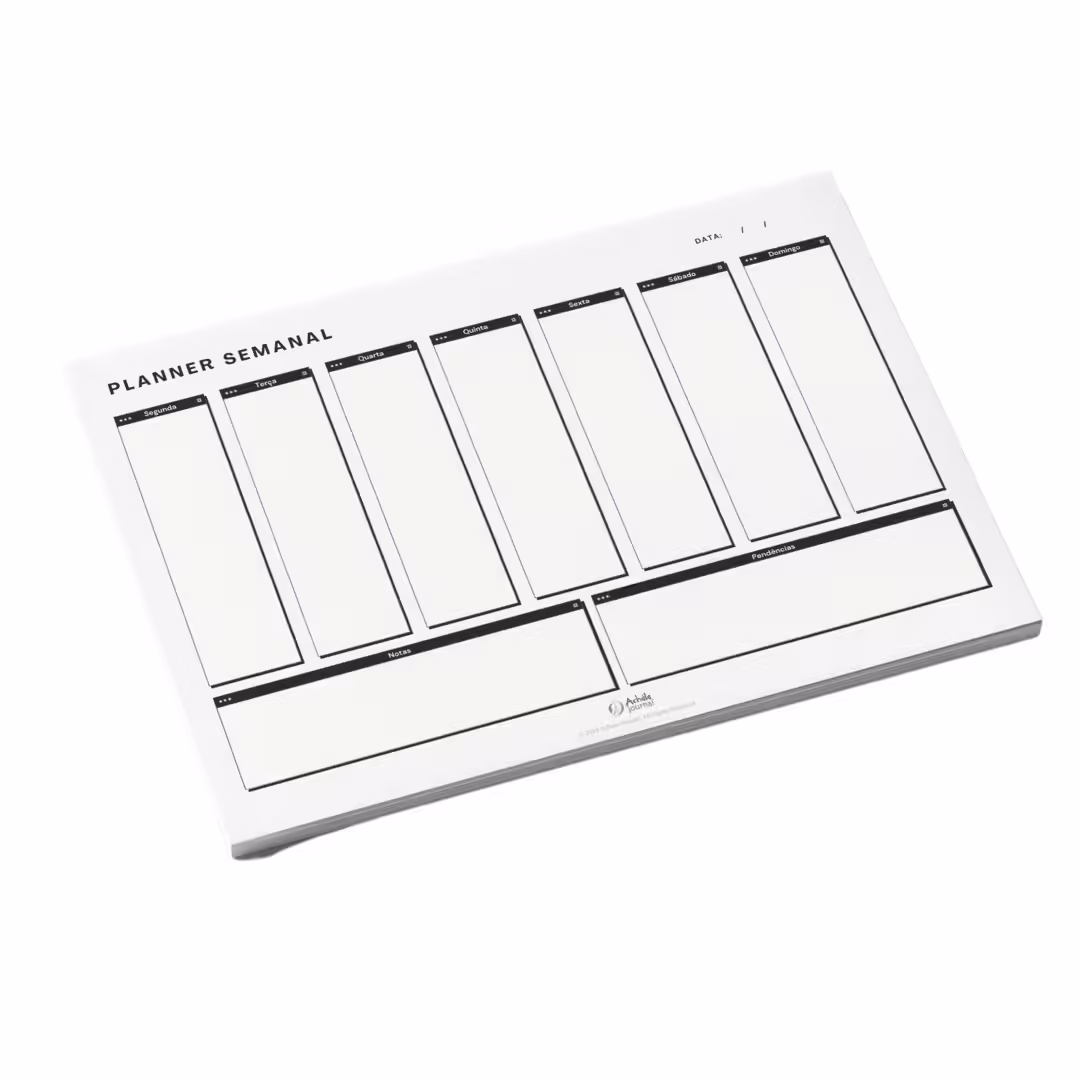 Planner Semanal de Mesa Pixel Achala Permanente