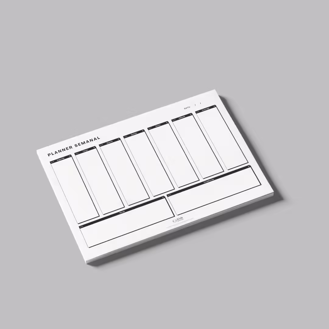 Planner Semanal de Mesa Pixel Achala Permanente