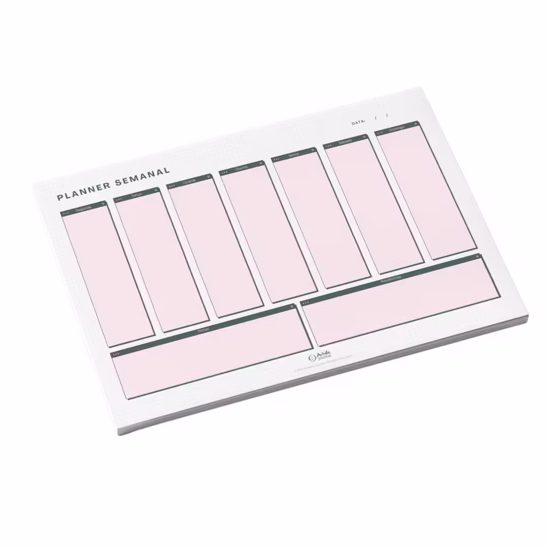 Planner Semanal de Mesa Pixel Achala Permanente