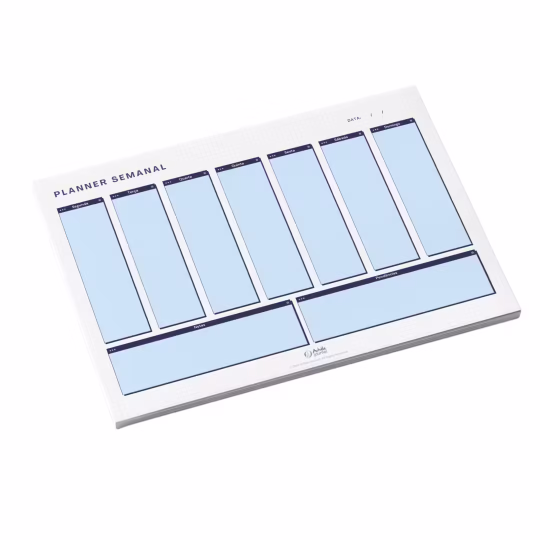 Planner Semanal de Mesa Pixel Achala Permanente