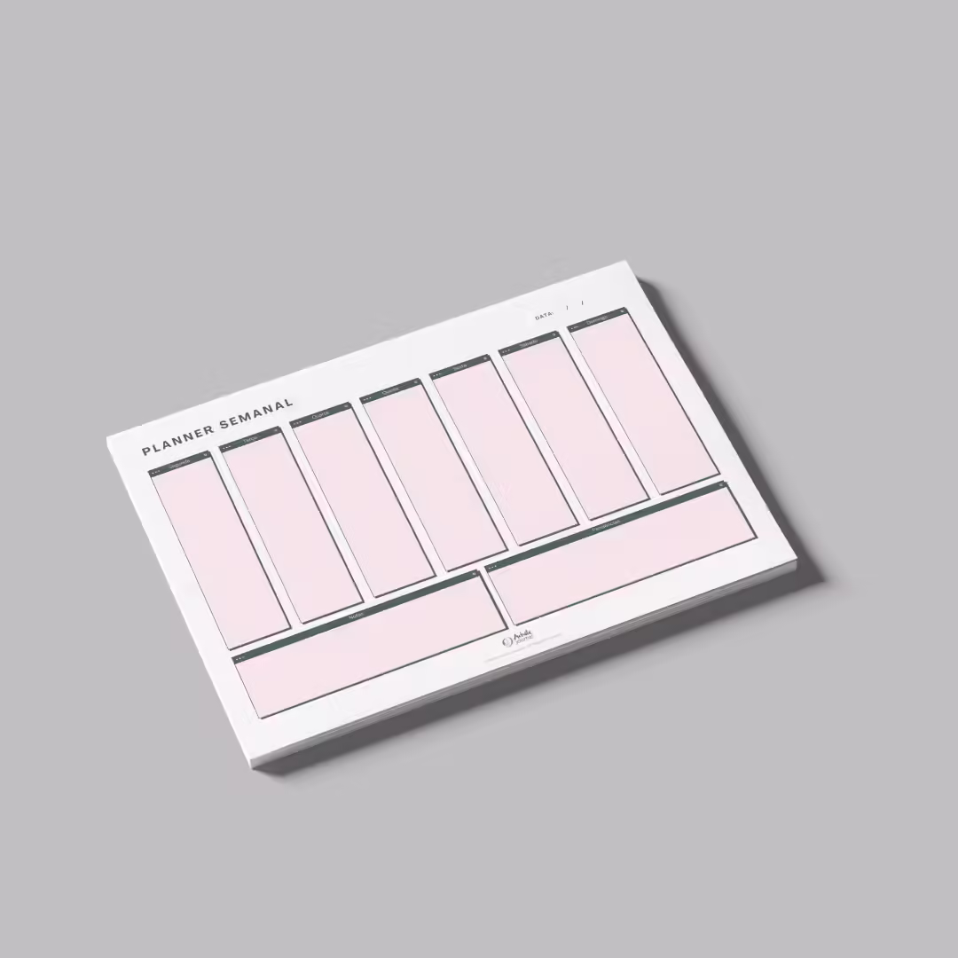 Planner Semanal de Mesa Pixel Achala Permanente