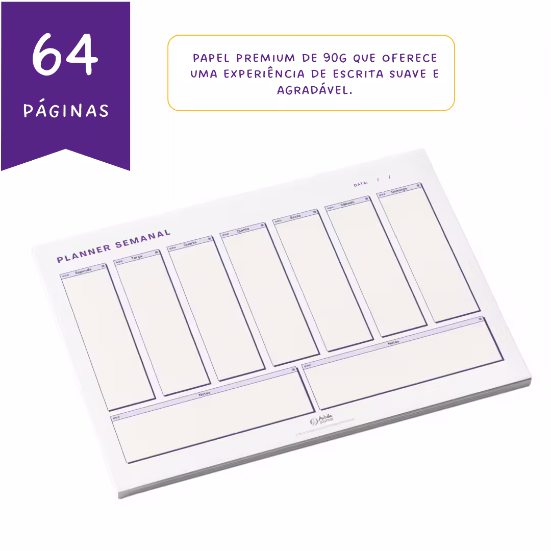 Planner Semanal de Mesa Pixel Achala Permanente