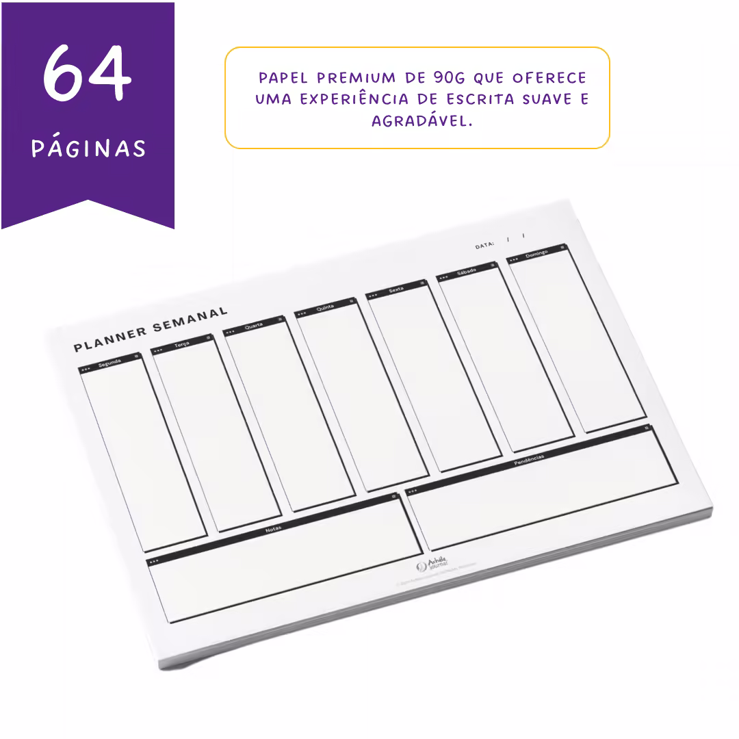 Planner Semanal de Mesa Pixel Achala Permanente