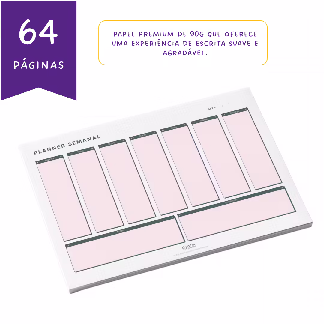 Planner Semanal de Mesa Pixel Achala Permanente