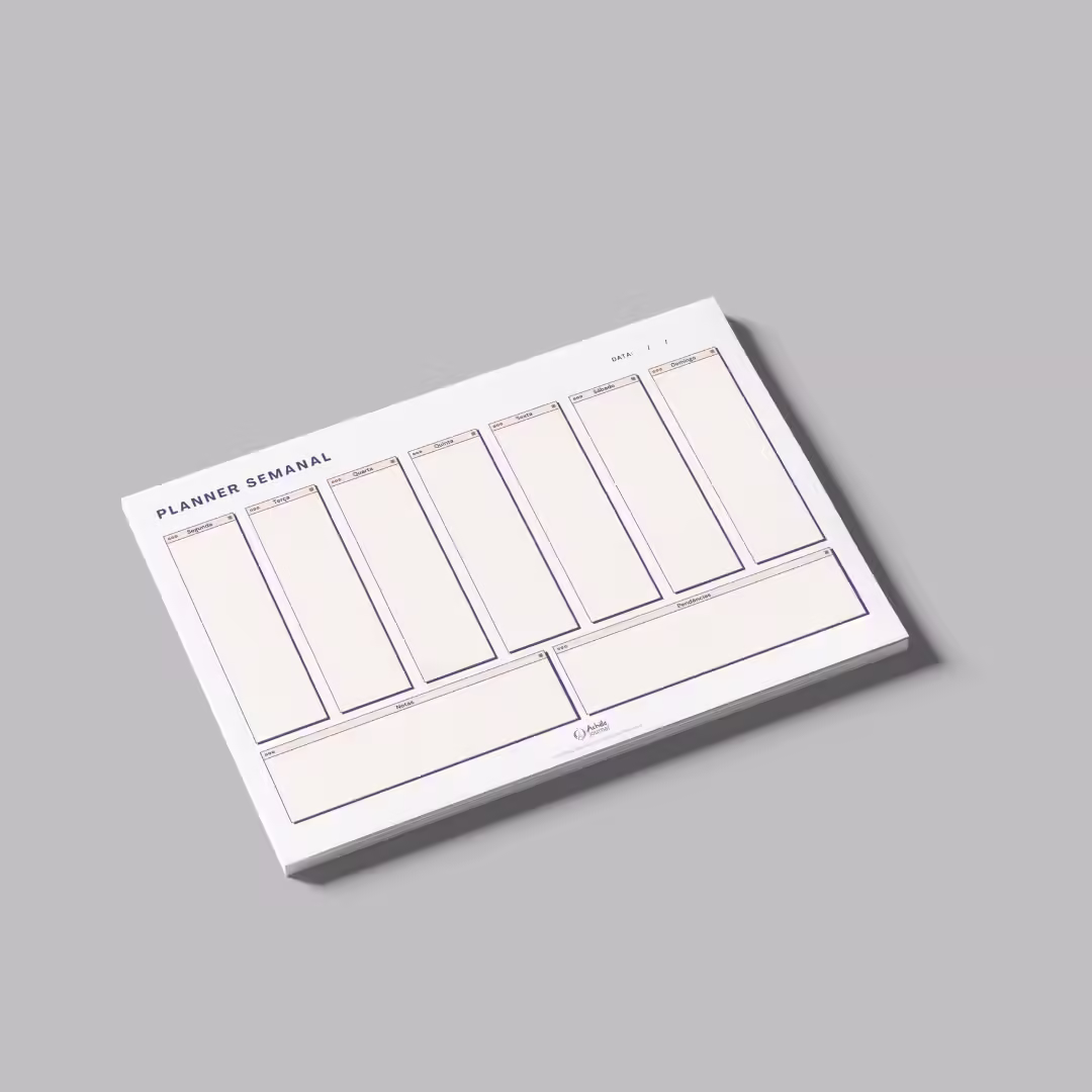 Planner Semanal de Mesa Pixel Achala Permanente