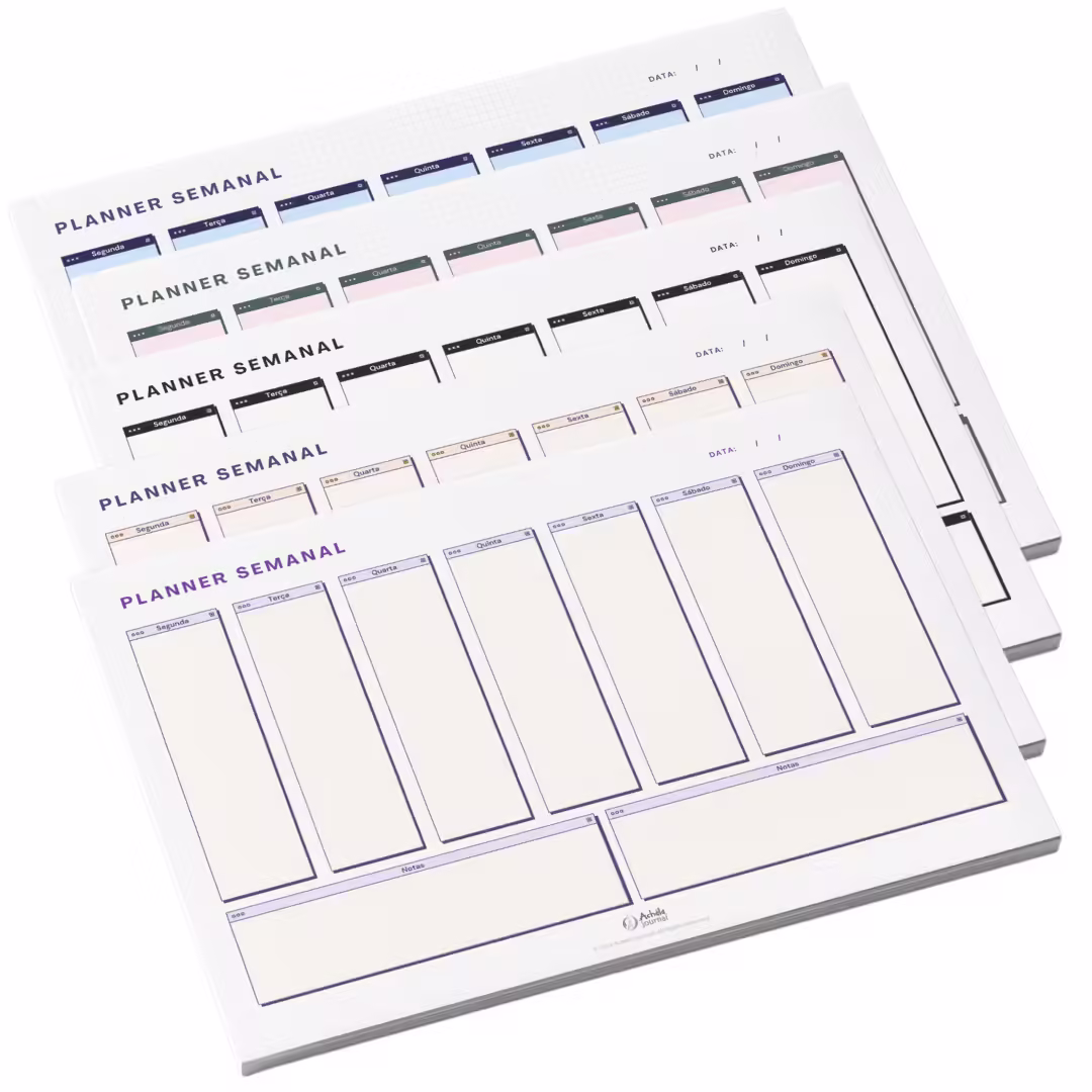 Planner Semanal de Mesa Pixel Achala Permanente