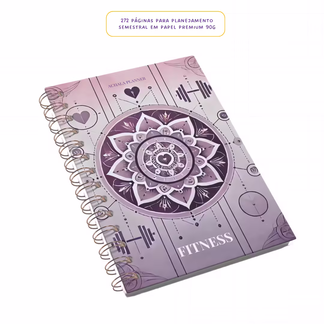 Planner Fitness MandalaFit Semestral - Intuitivo e Prático
