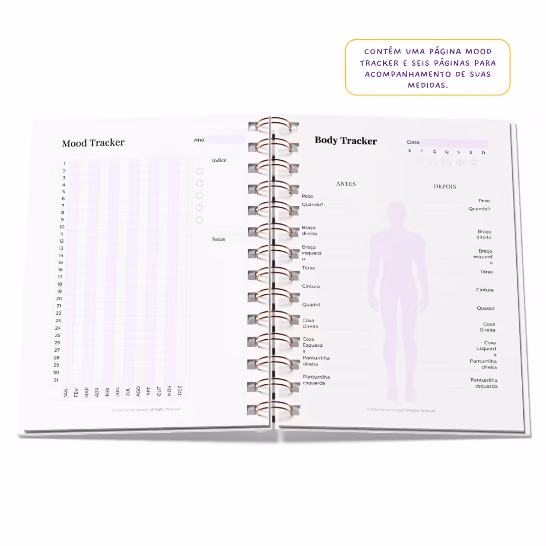 Planner Fitness MandalaFit Semestral - Intuitivo e Prático