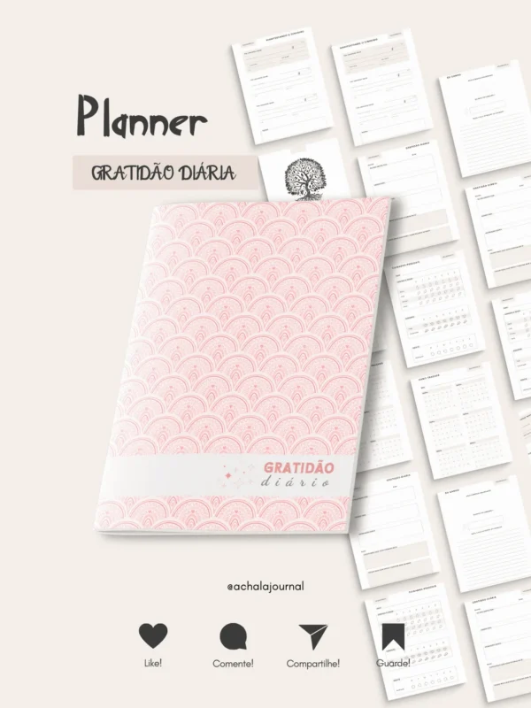 Achala Planner Gratidão Insert Diário