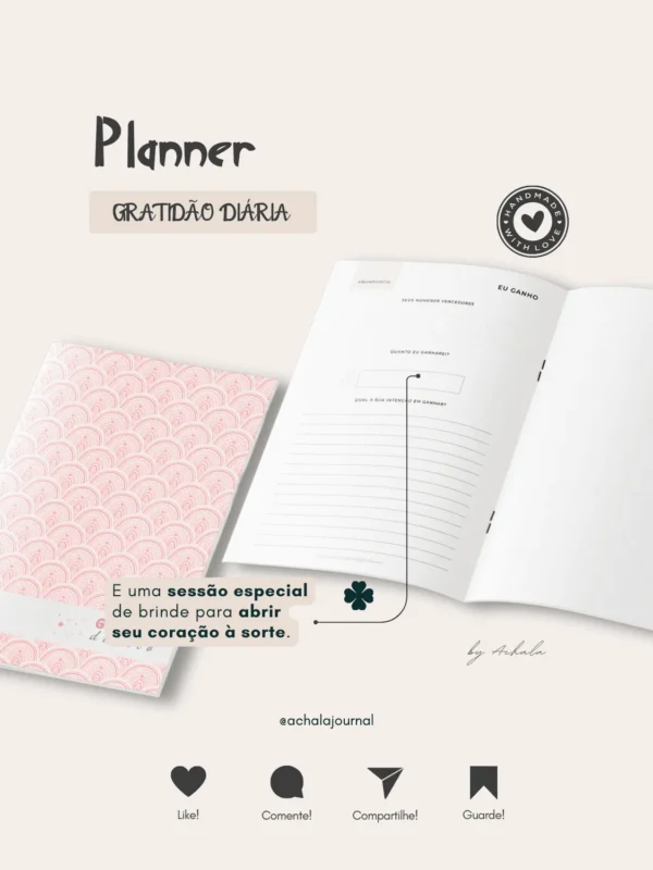 Achala Planner Gratidão Insert Diário