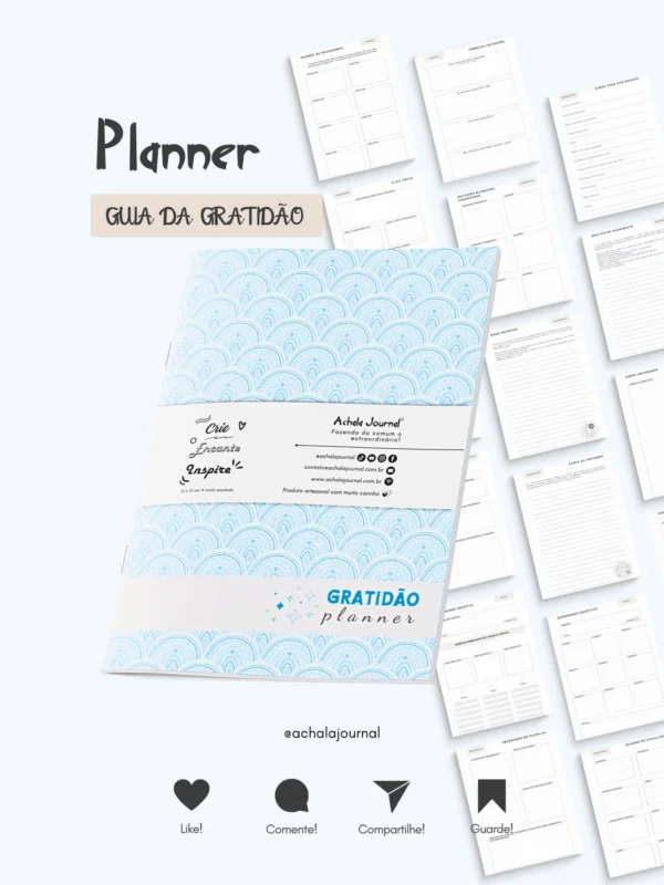 Achala Planner Guia da Gratidão - Insert Mensal