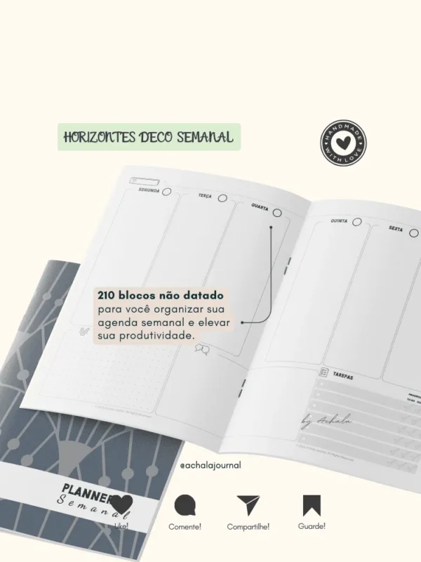Achala Planner Horizontes Deco Semanal