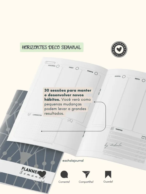 Achala Planner Horizontes Deco Semanal